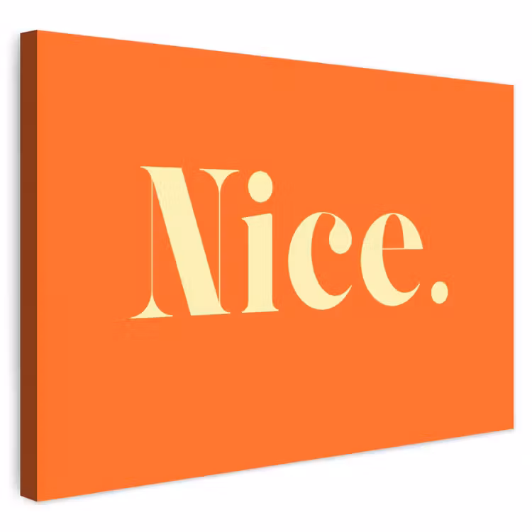 Buiten canvas - Oranje - Gebroken wit - Nice — 1