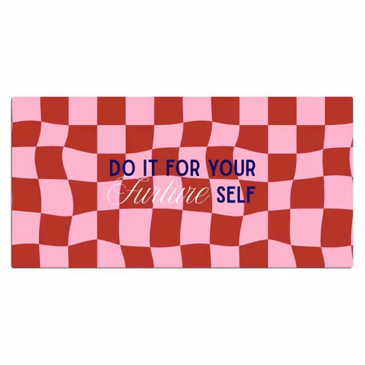 Bureau onderlegger - Furture - Geblokt - Rood — 2