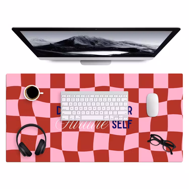 Bureau onderlegger - Furture - Geblokt - Rood — 4