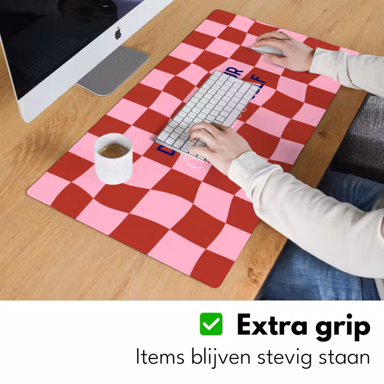 Bureau onderlegger - Furture - Geblokt - Rood — 6