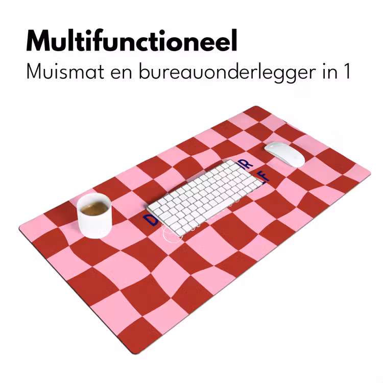 Bureau onderlegger - Furture - Geblokt - Rood — 7