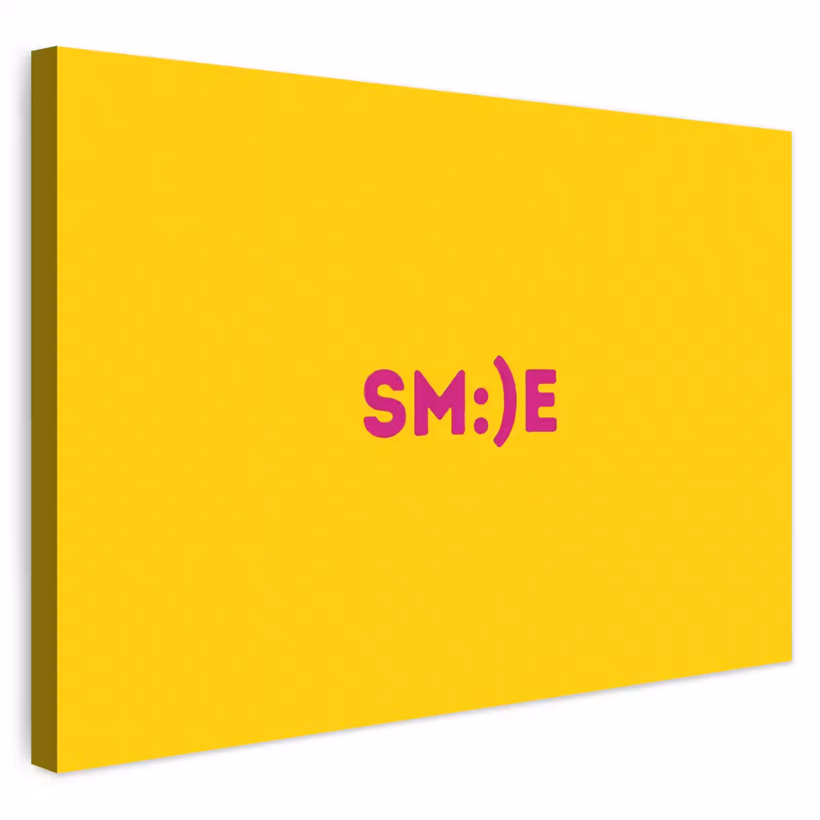 Buiten canvas - Smile - Roze - Geel — 1