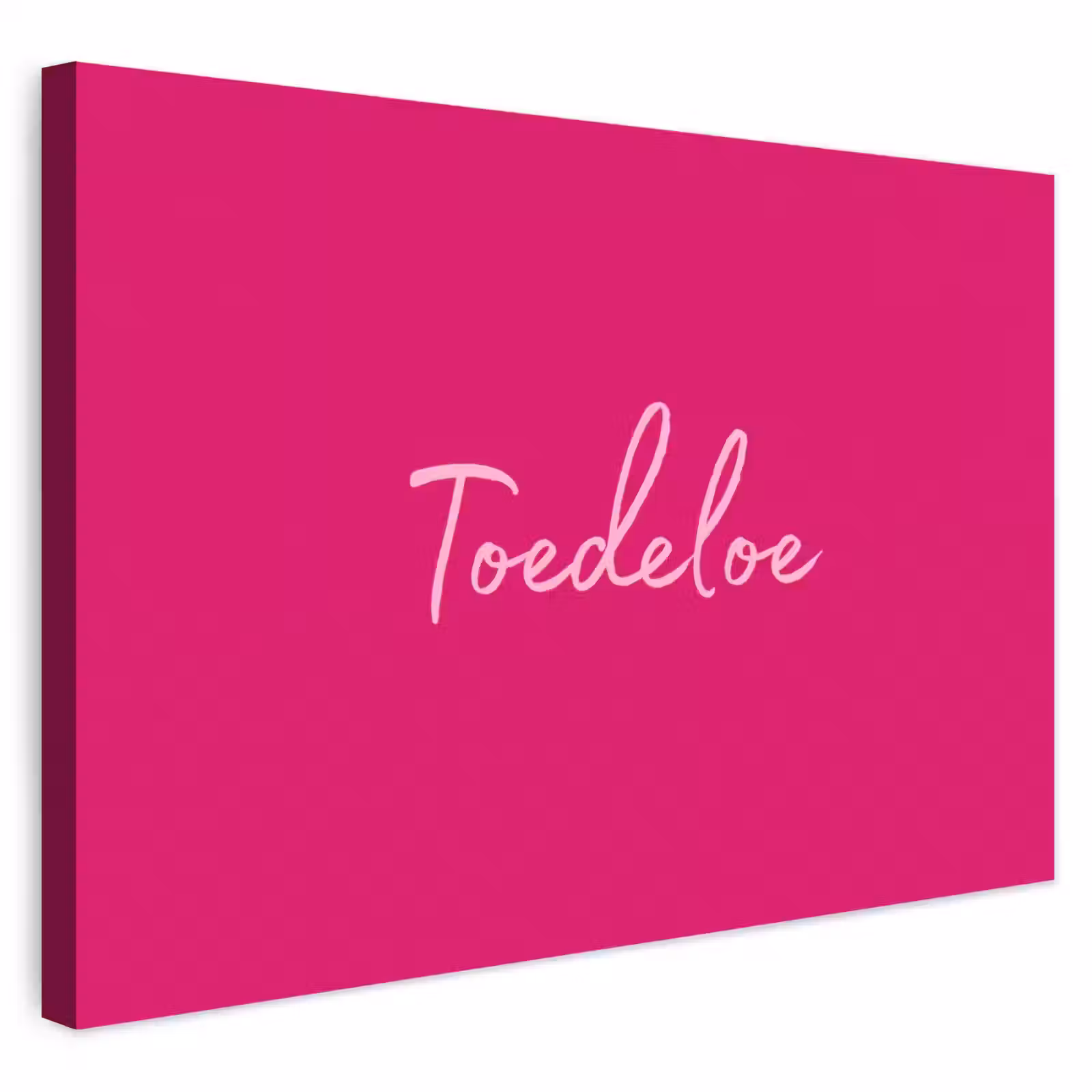Buiten canvas - Toedeloe - Roze — 1