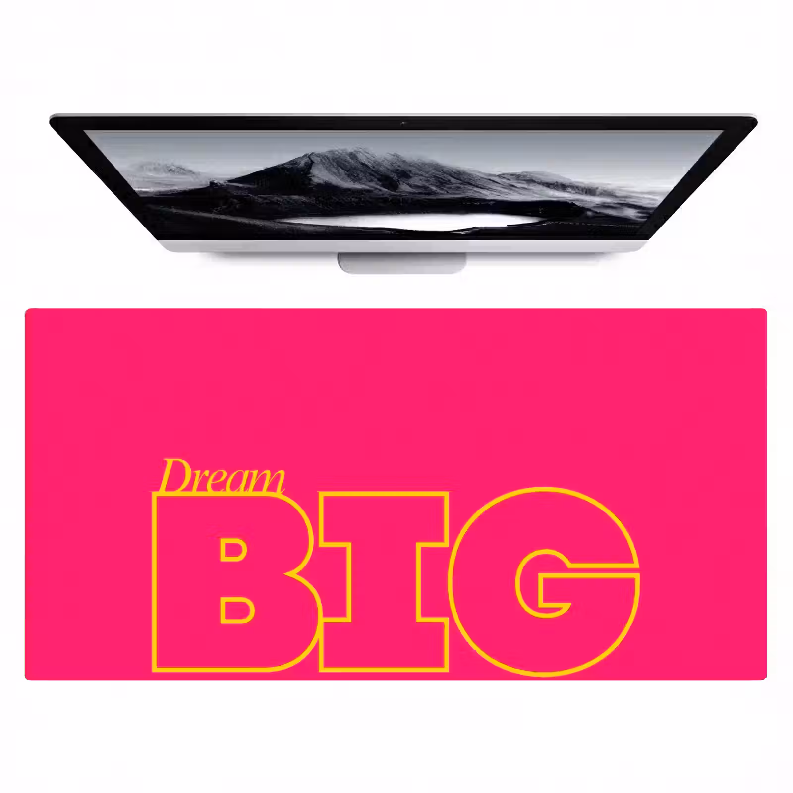 Bureau onderlegger - Minimalistisch - Roze - Dream big - Grafisch — 1
