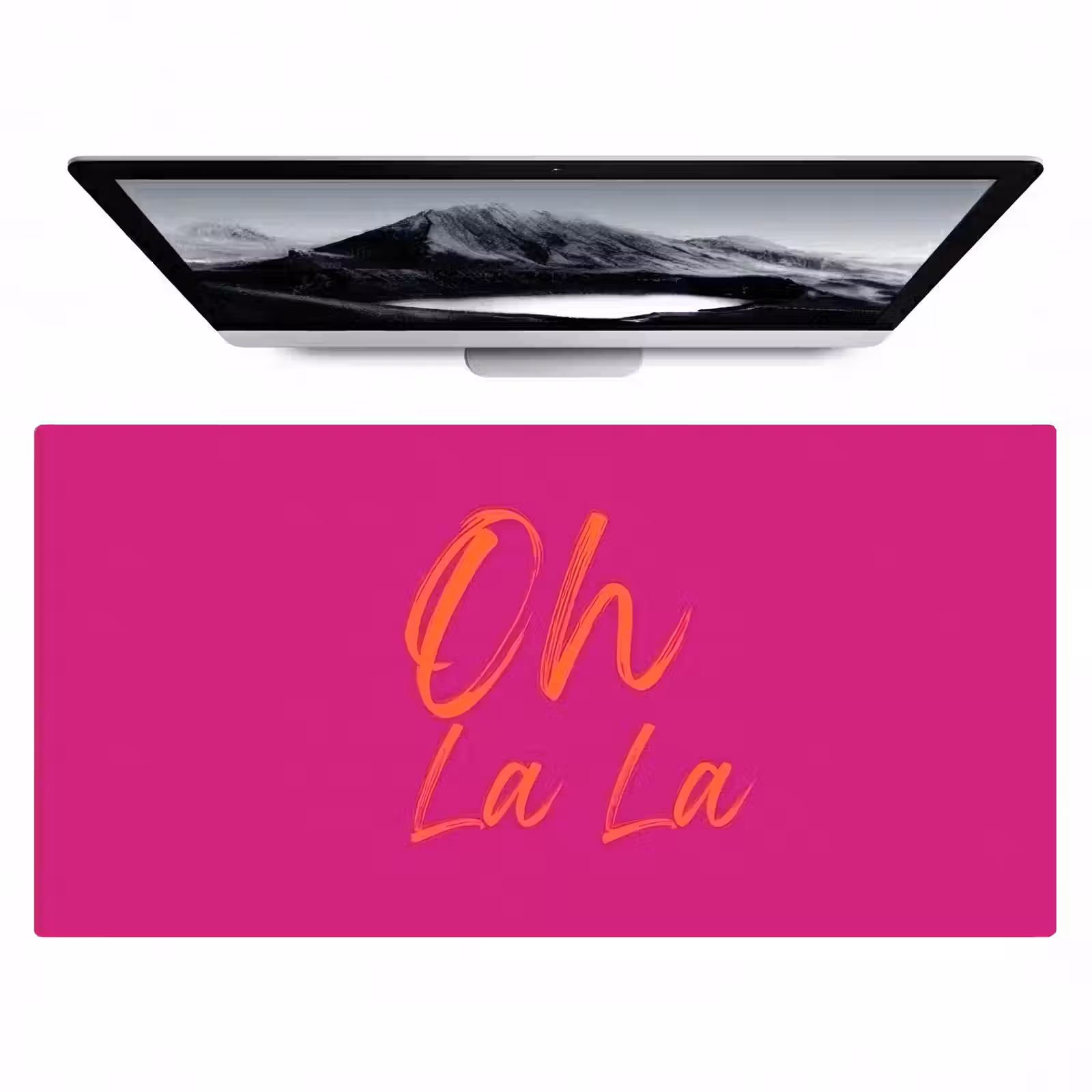 Bureau onderlegger - Oh la la - Oranje - Roze — 1