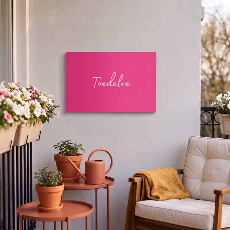 Buiten canvas - Toedeloe - Roze — 3