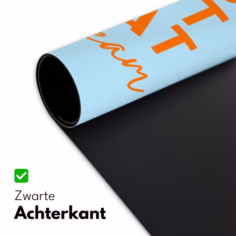 Bureau onderlegger - Blauw - Oranje - Tekst — 5