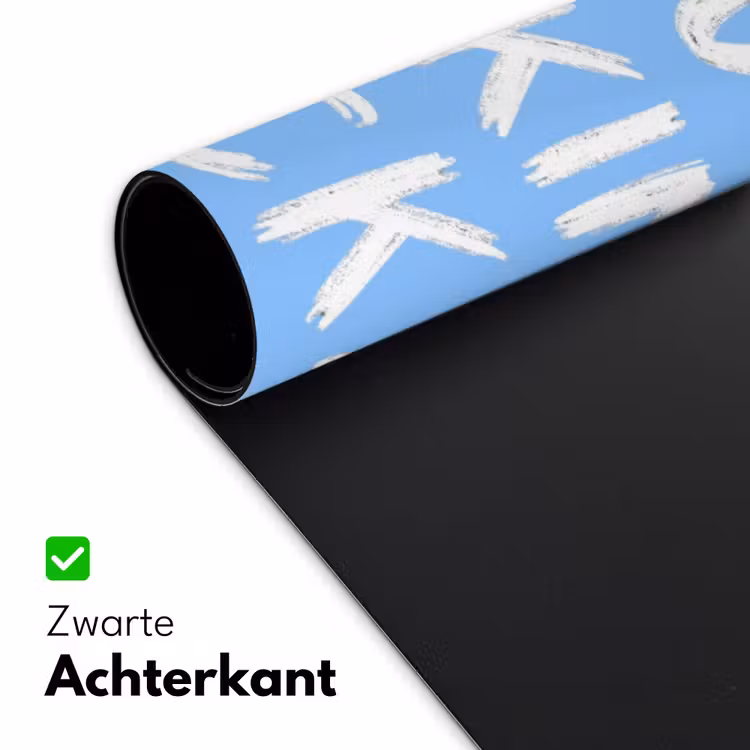 Bureau onderlegger - Blauw - Wit - You fuckin rock — 5