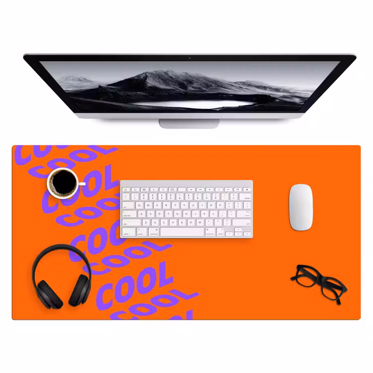 Bureau onderlegger - Cool - Paars - Oranje — 4
