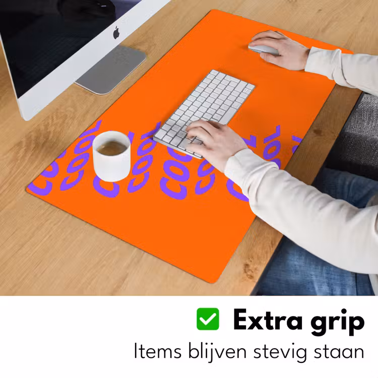 Bureau onderlegger - Cool - Paars - Oranje — 6