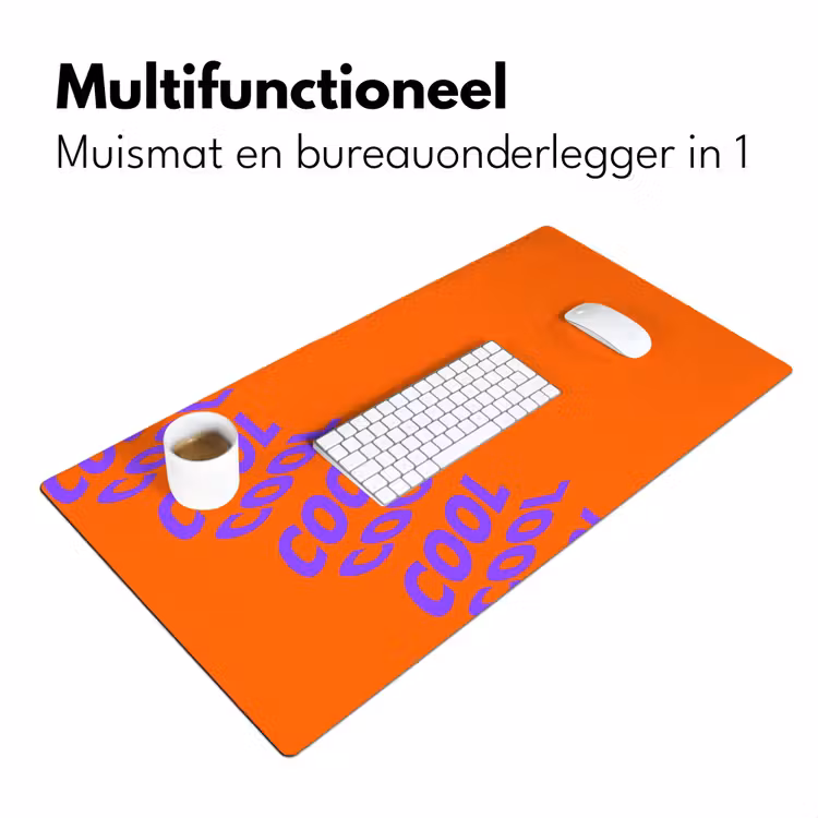Bureau onderlegger - Cool - Paars - Oranje — 7