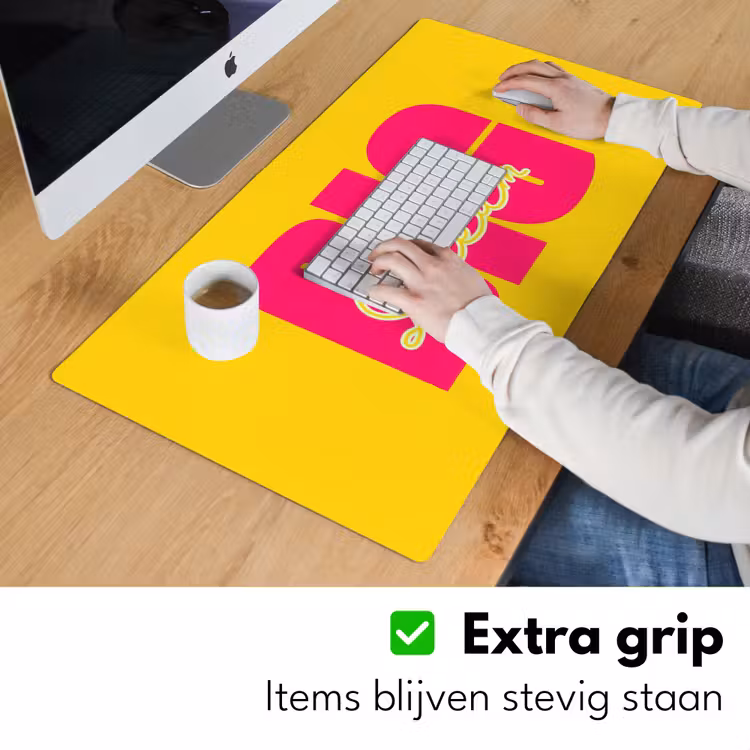 Bureau onderlegger - Dream big - Geel - Roze — 6