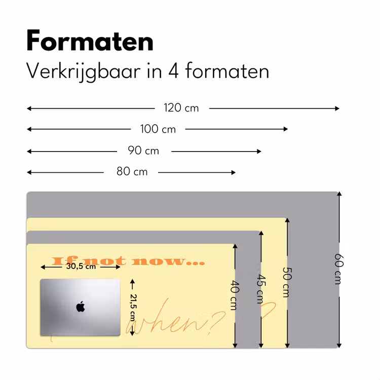Bureau onderlegger - Geel - Oranje - if not now then when — 8