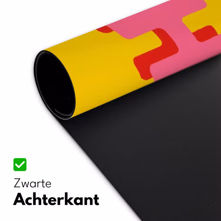 Bureau onderlegger - Geel - Roze - Oh - 3D — 5