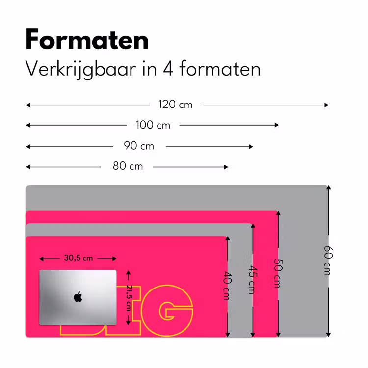 Bureau onderlegger - Minimalistisch - Roze - Dream big - Grafisch — 8
