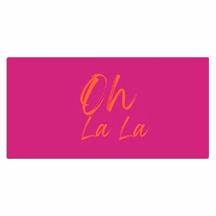 Bureau onderlegger - Oh la la - Oranje - Roze — 2