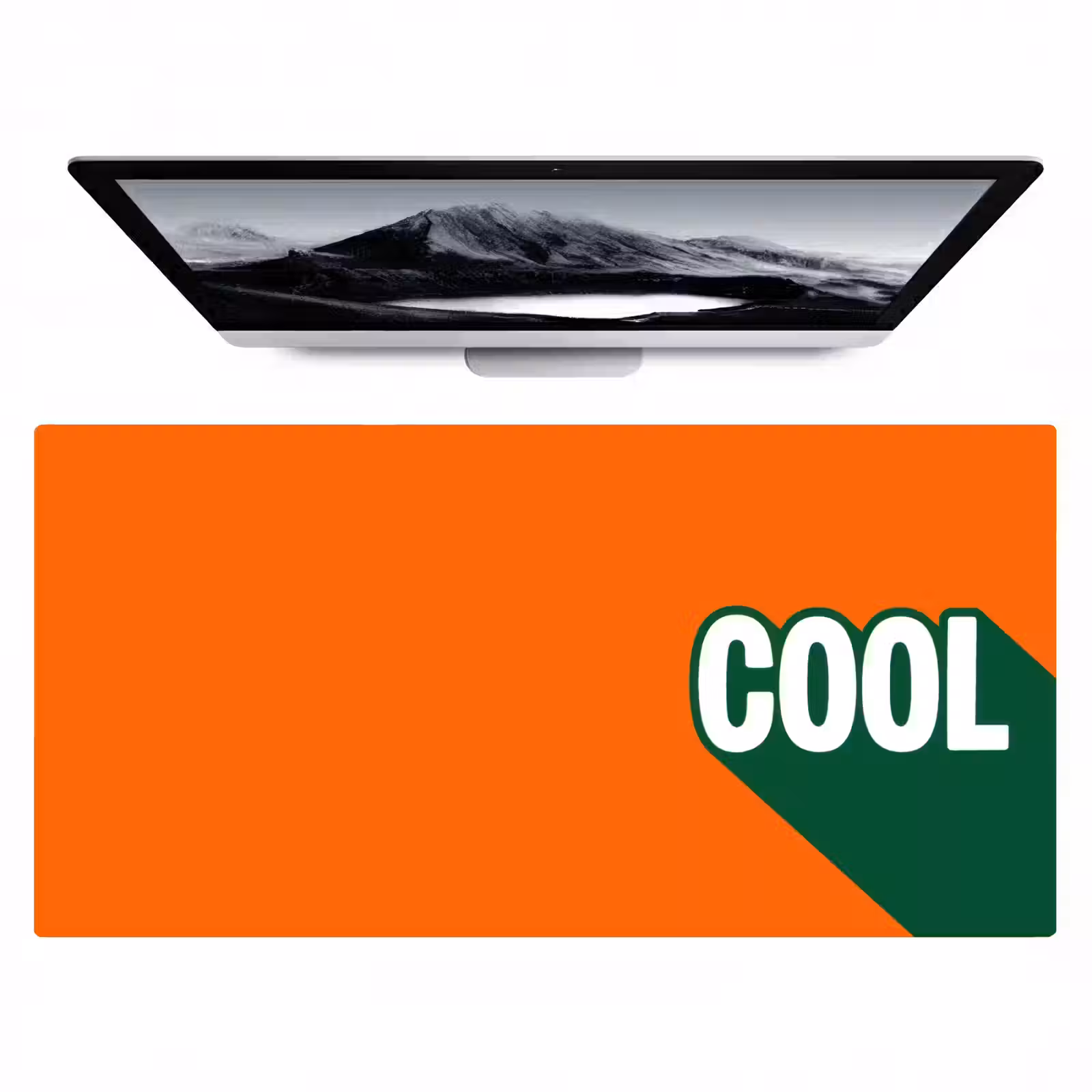 Bureau onderlegger - Cool - Oranje - Groen — 1