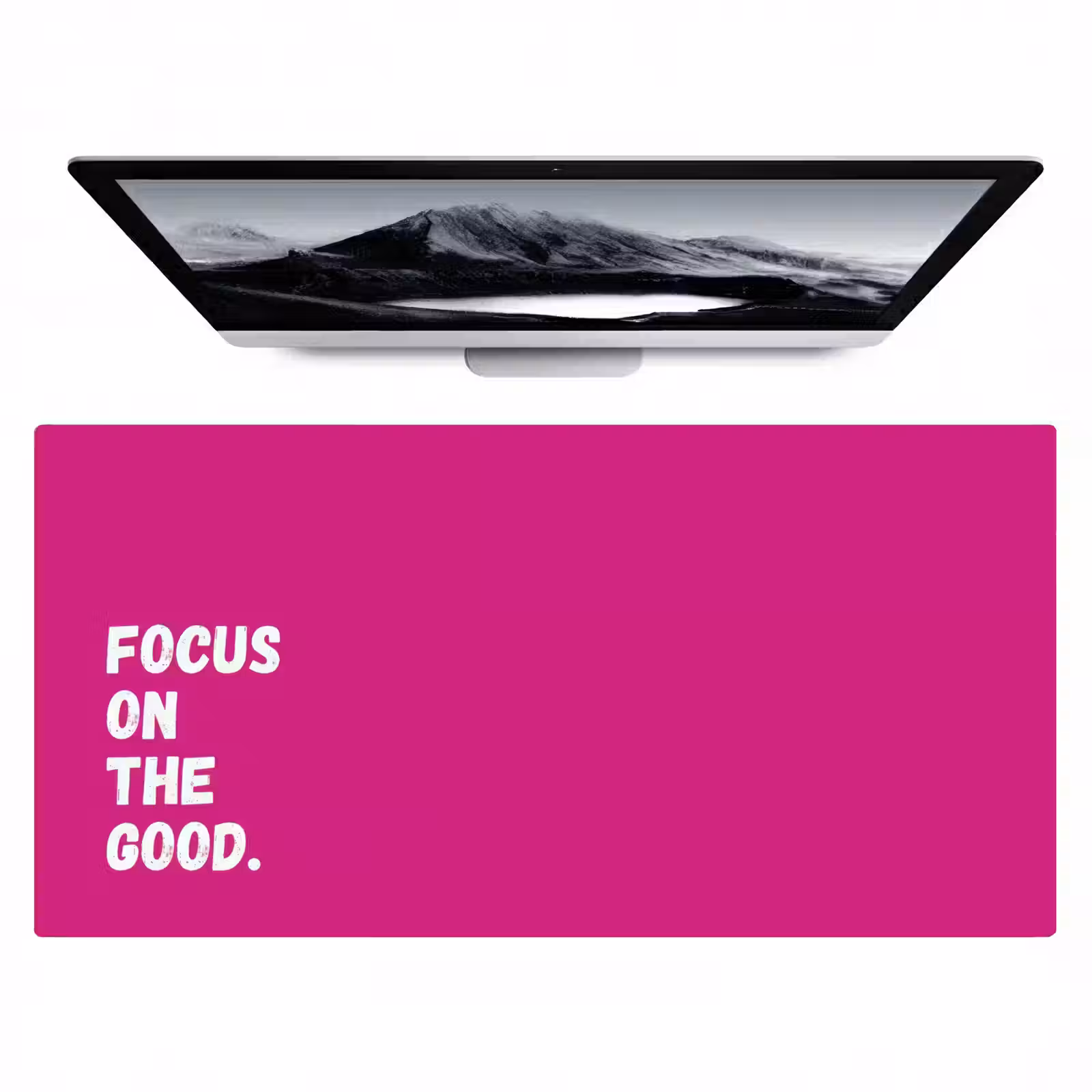 Bureau onderlegger - Focus on the good - Roze - Simple — 1