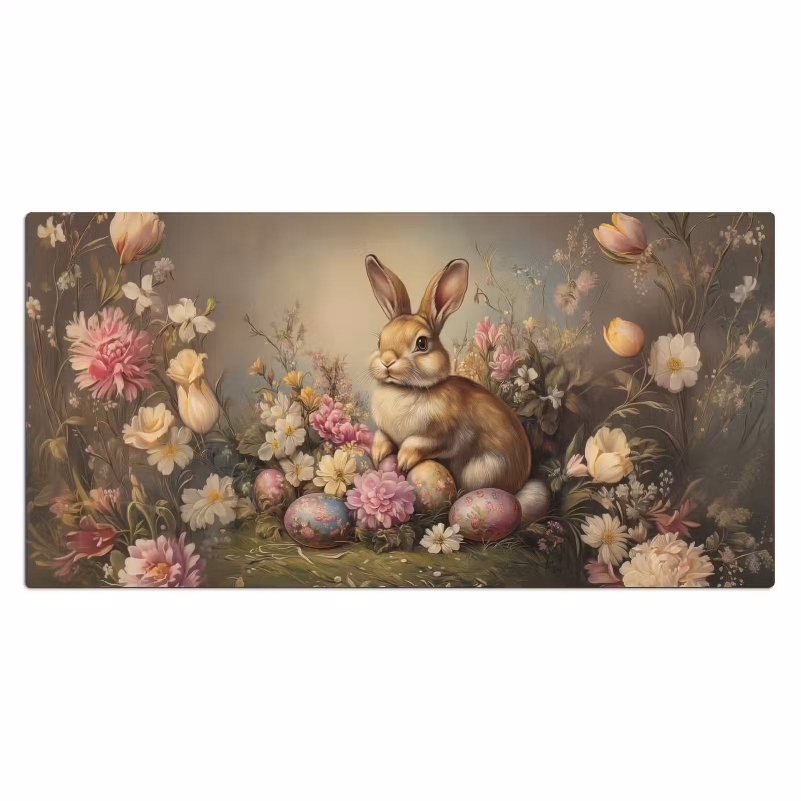 Bureau onderlegger - Haas - Stilleven - Bloemen — 1