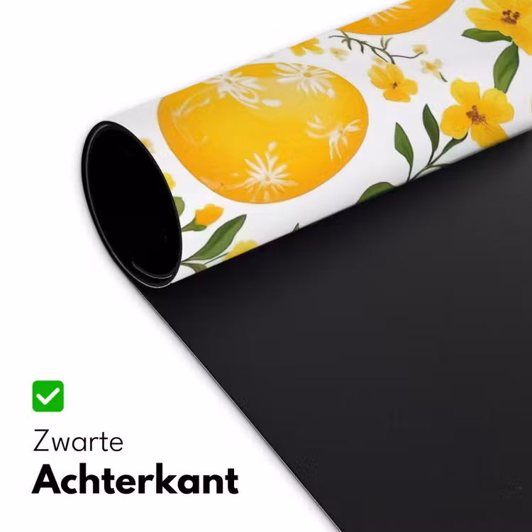Bureau onderlegger - Bloemen - Paaseieren - Geel — 4
