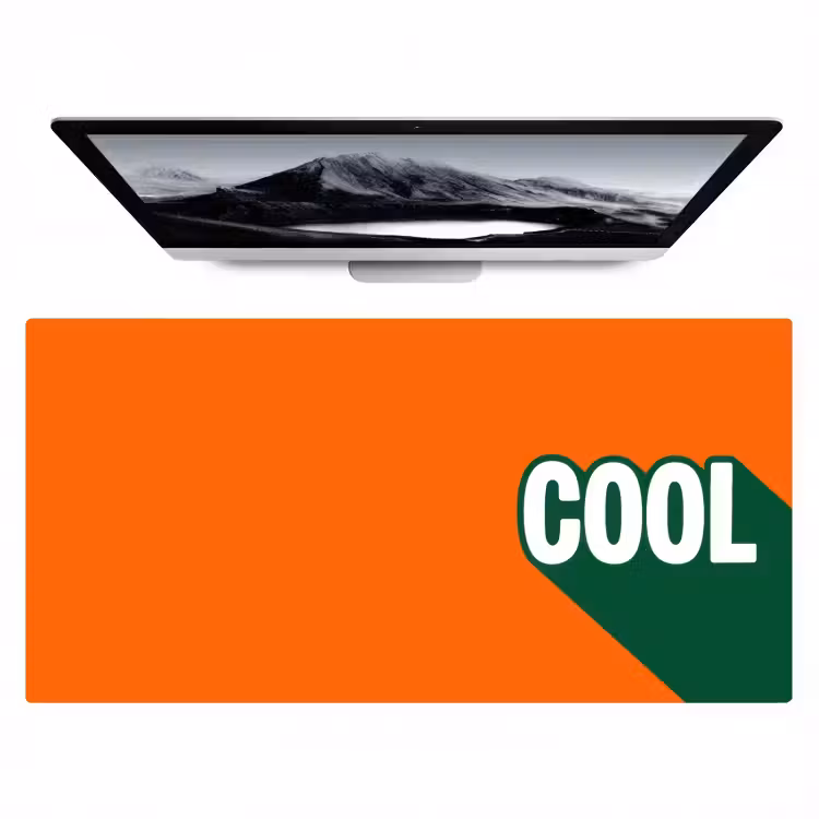 Bureau onderlegger - Cool - Oranje - Groen — 1