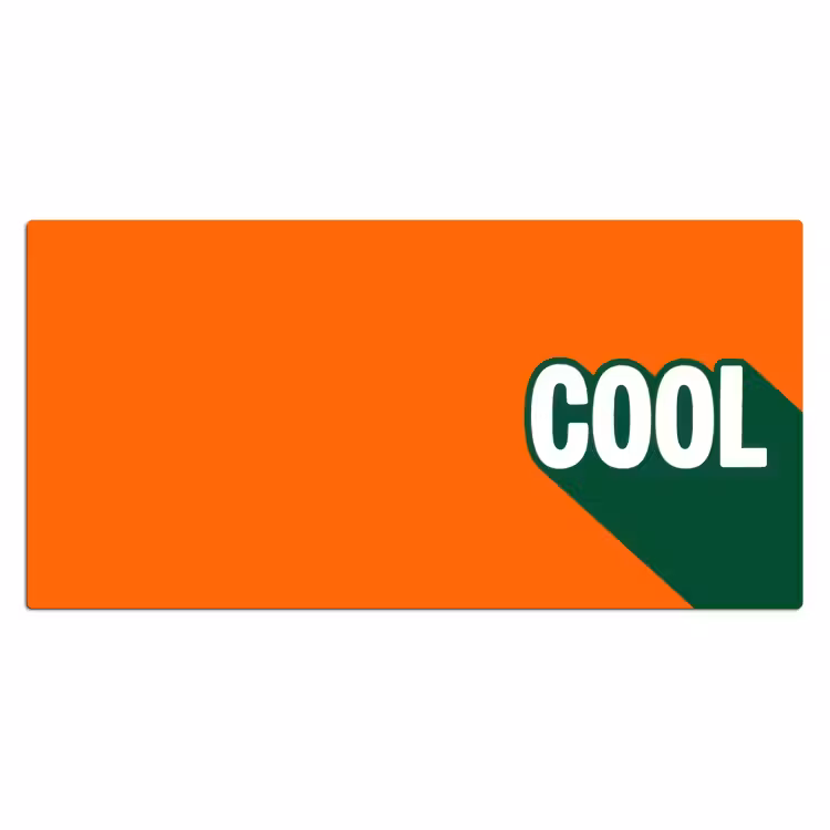 Bureau onderlegger - Cool - Oranje - Groen — 2