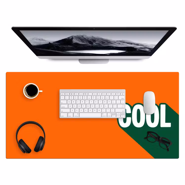 Bureau onderlegger - Cool - Oranje - Groen — 4