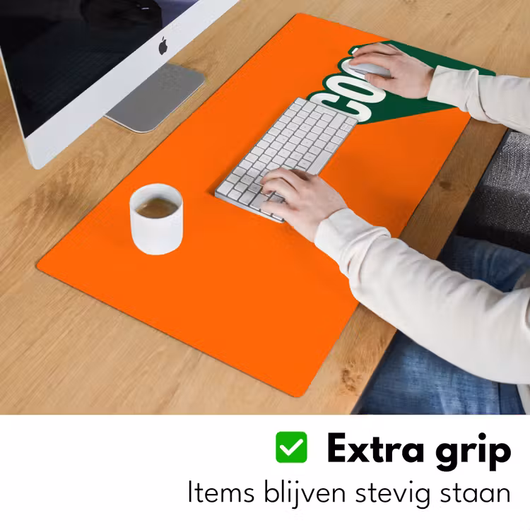 Bureau onderlegger - Cool - Oranje - Groen — 6