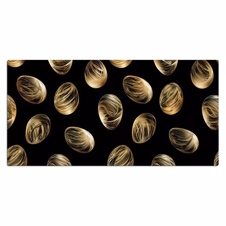 Bureau onderlegger - Eieren - Goud - Patroon — 1