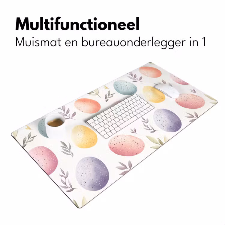 Bureau onderlegger - Eieren - Kleurrijk - Patroon — 6