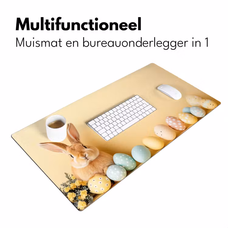 Bureau onderlegger - Eieren -  Konijn - Pasteltinten — 6