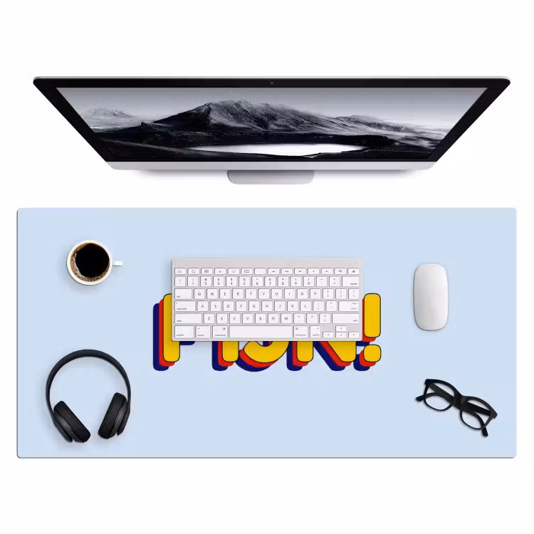 Bureau onderlegger - Fijn - Geel - Oranje — 4