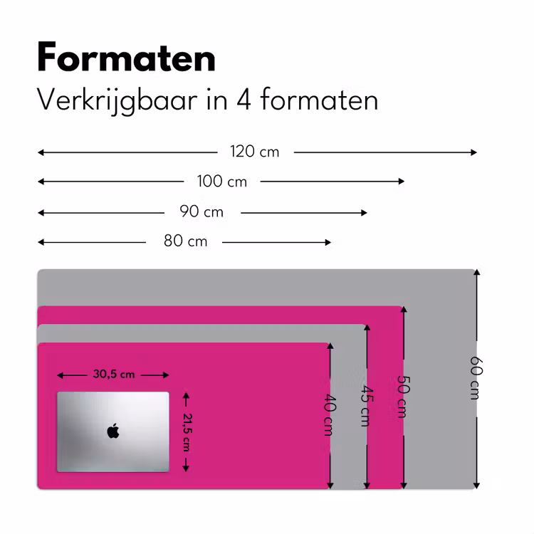 Bureau onderlegger - Focus on the good - Roze - Simple — 8