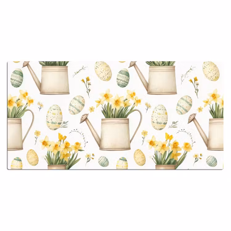 Bureau onderlegger - Gieter - Bloemen - Eieren — 1