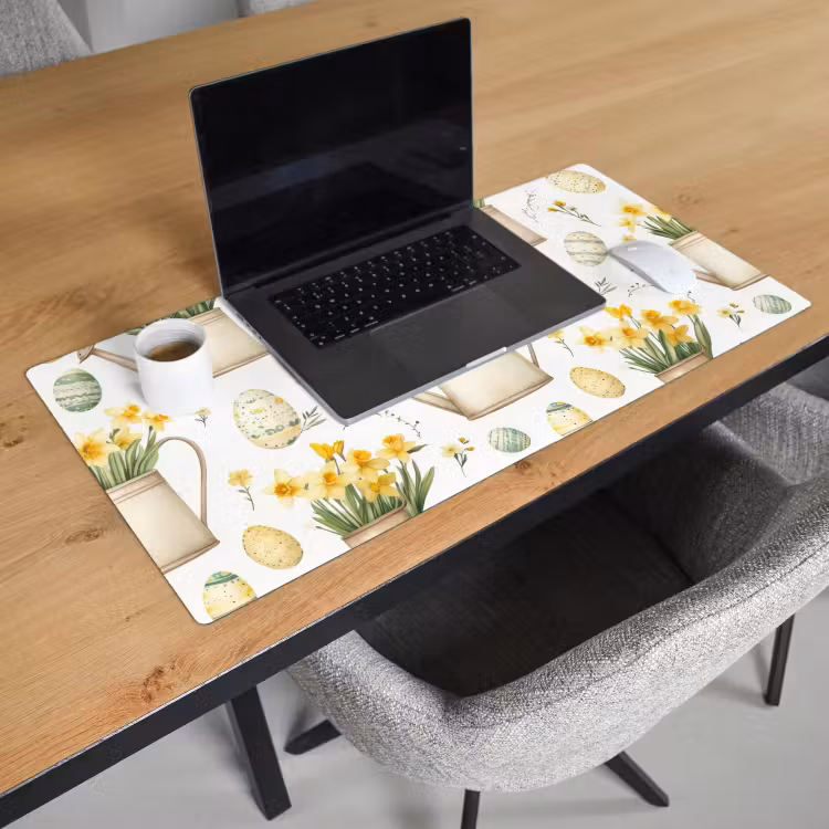 Bureau onderlegger - Gieter - Bloemen - Eieren — 2