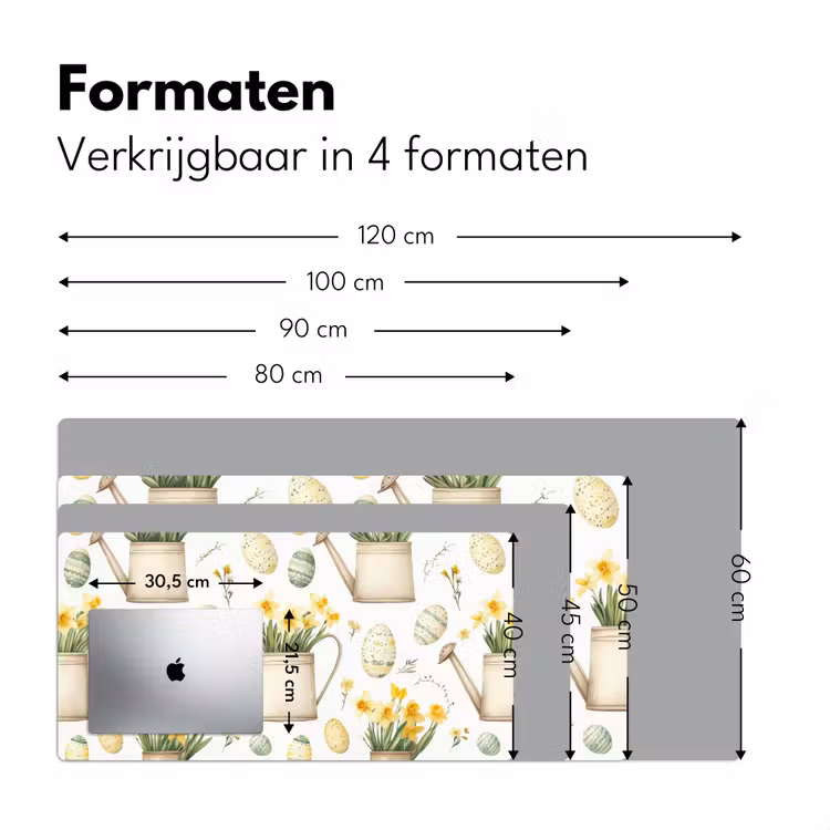 Bureau onderlegger - Gieter - Bloemen - Eieren — 7