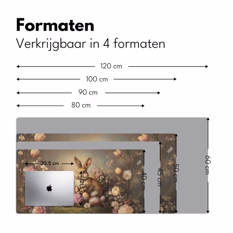 Bureau onderlegger - Haas - Stilleven - Bloemen — 7