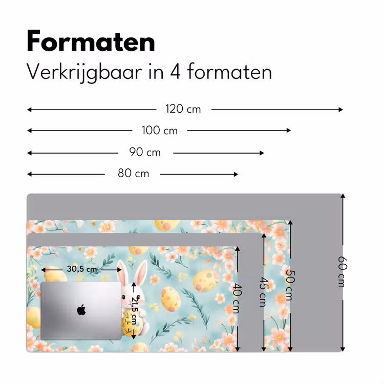 Bureau onderlegger - Konijn - Eieren - Takjes — 7