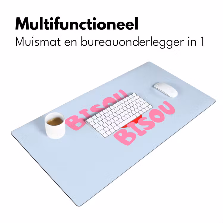 Bureau onderlegger - Lippen - Bisou - Blauw — 7