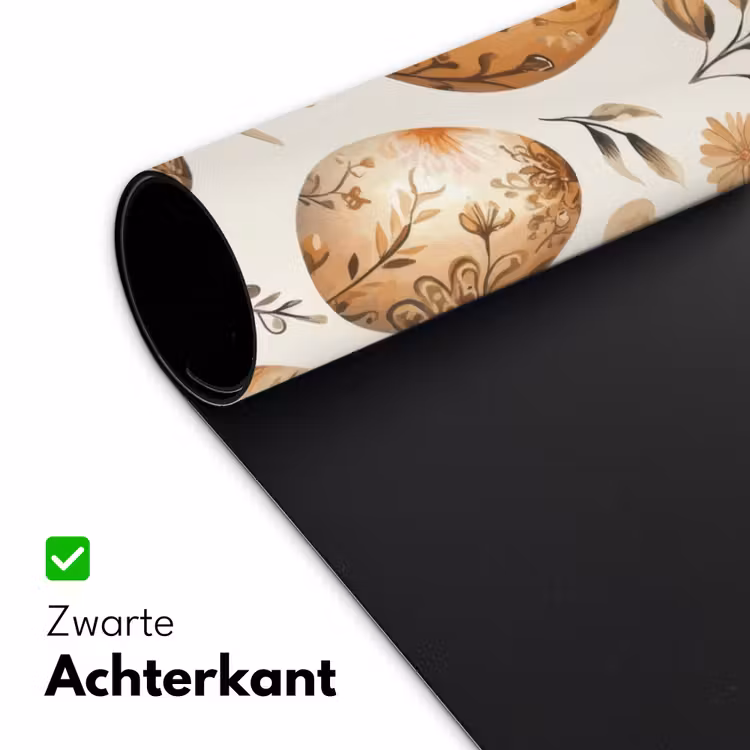 Bureau onderlegger - Paaseieren - Bruin - Bloemen — 4