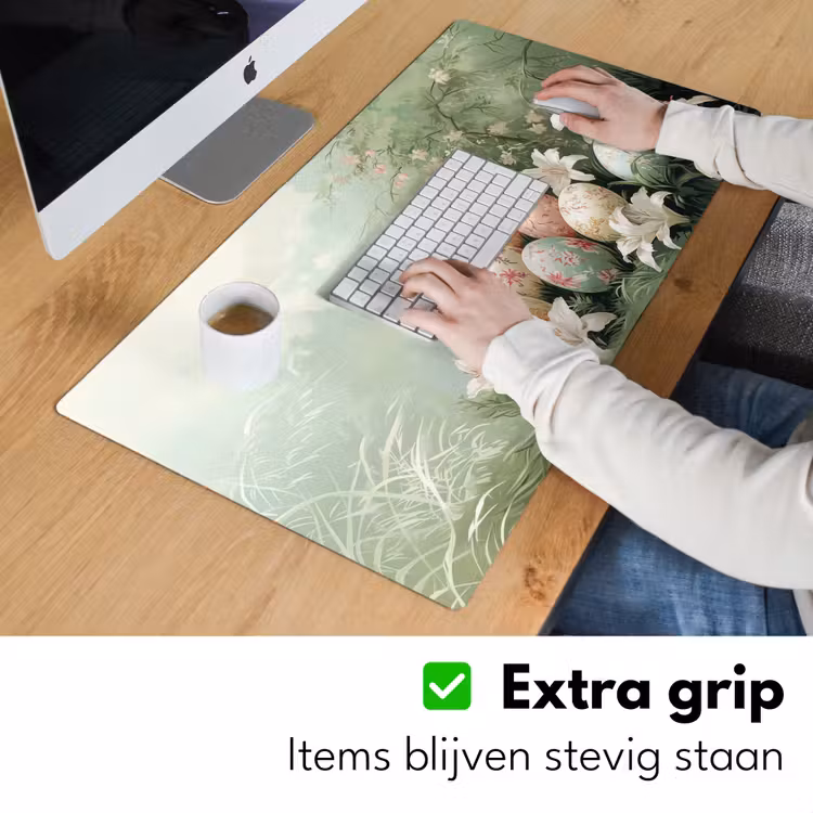 Bureau onderlegger - Paaseieren - Pasteltinten - Bloemen — 5