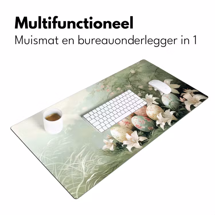 Bureau onderlegger - Paaseieren - Pasteltinten - Bloemen — 6