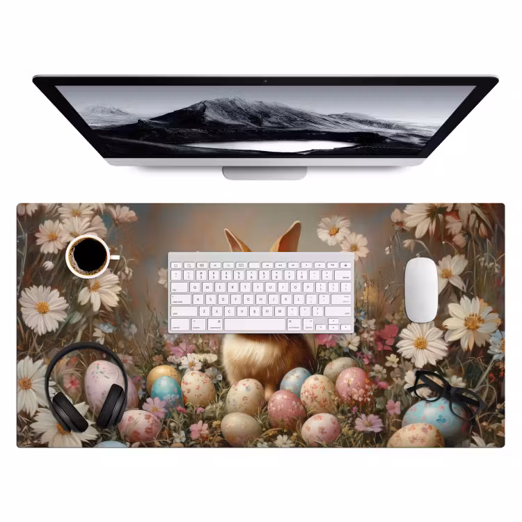 Bureau onderlegger - Paashaas - Lente - Paaseieren — 3