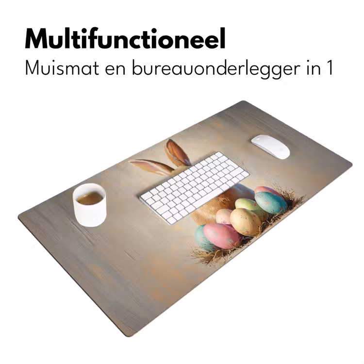 Bureau onderlegger - Paashaas - Pastel - Eieren — 6