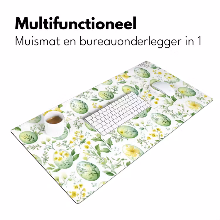 Bureau onderlegger - Patroon - Groen - Eieren — 6