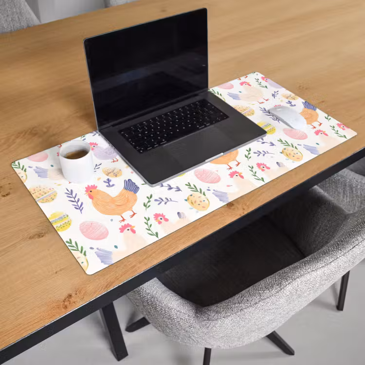 Bureau onderlegger - Patroon - Kip - Paaseieren — 2