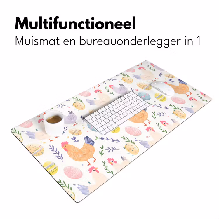 Bureau onderlegger - Patroon - Kip - Paaseieren — 6