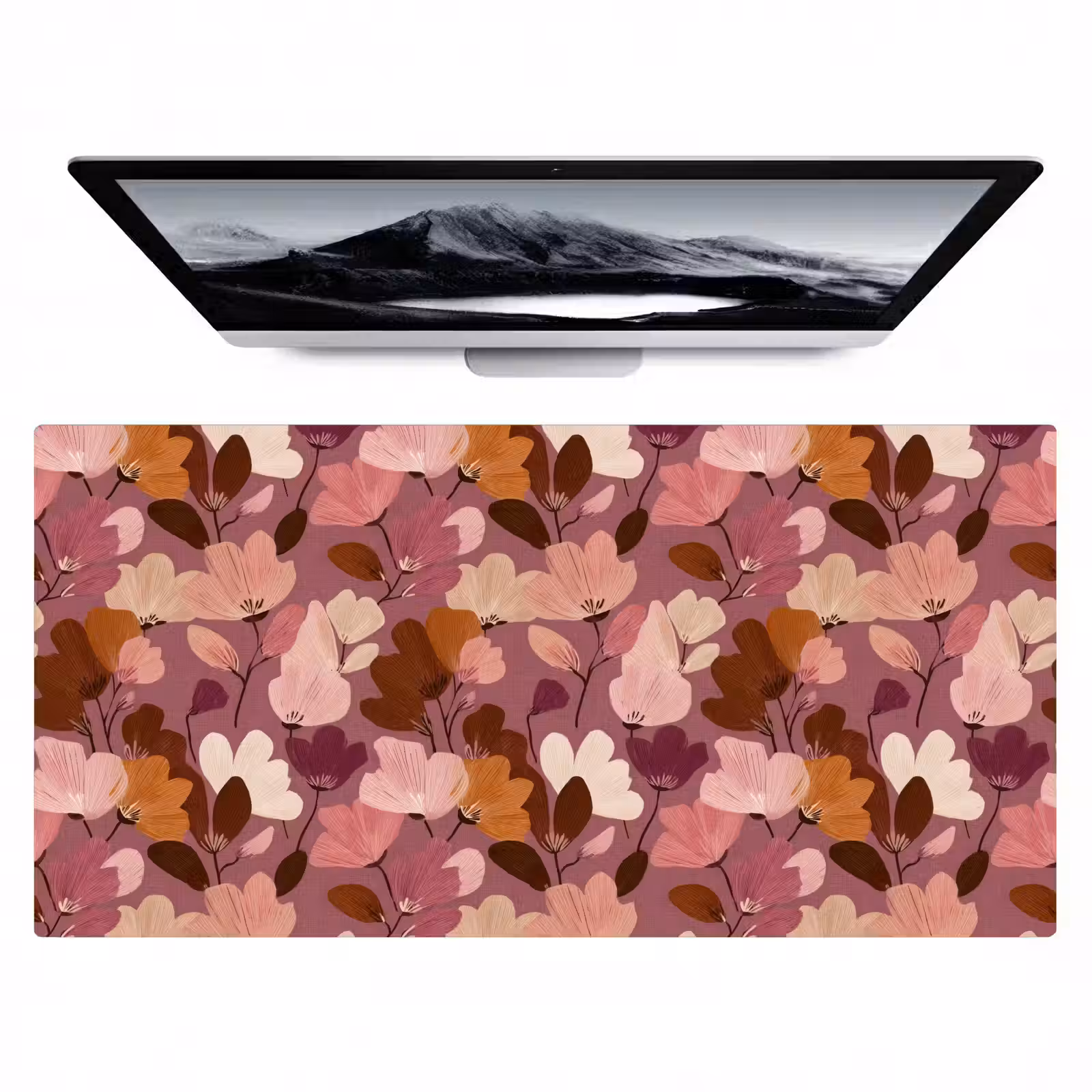 Bureau onderlegger - Bloem - Patroon - Roze — 1