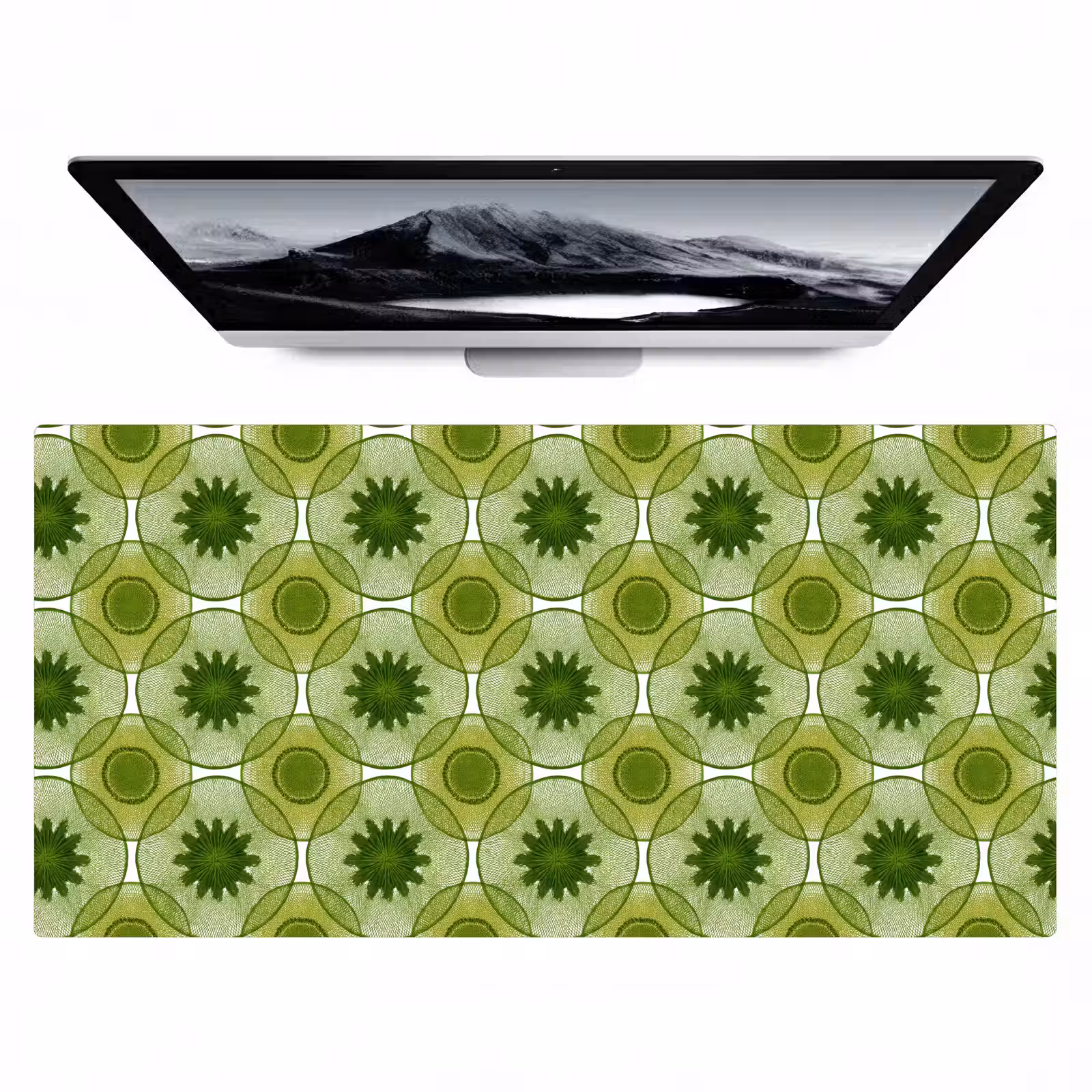Bureau onderlegger - Cirkels - Patroon - Groen — 1