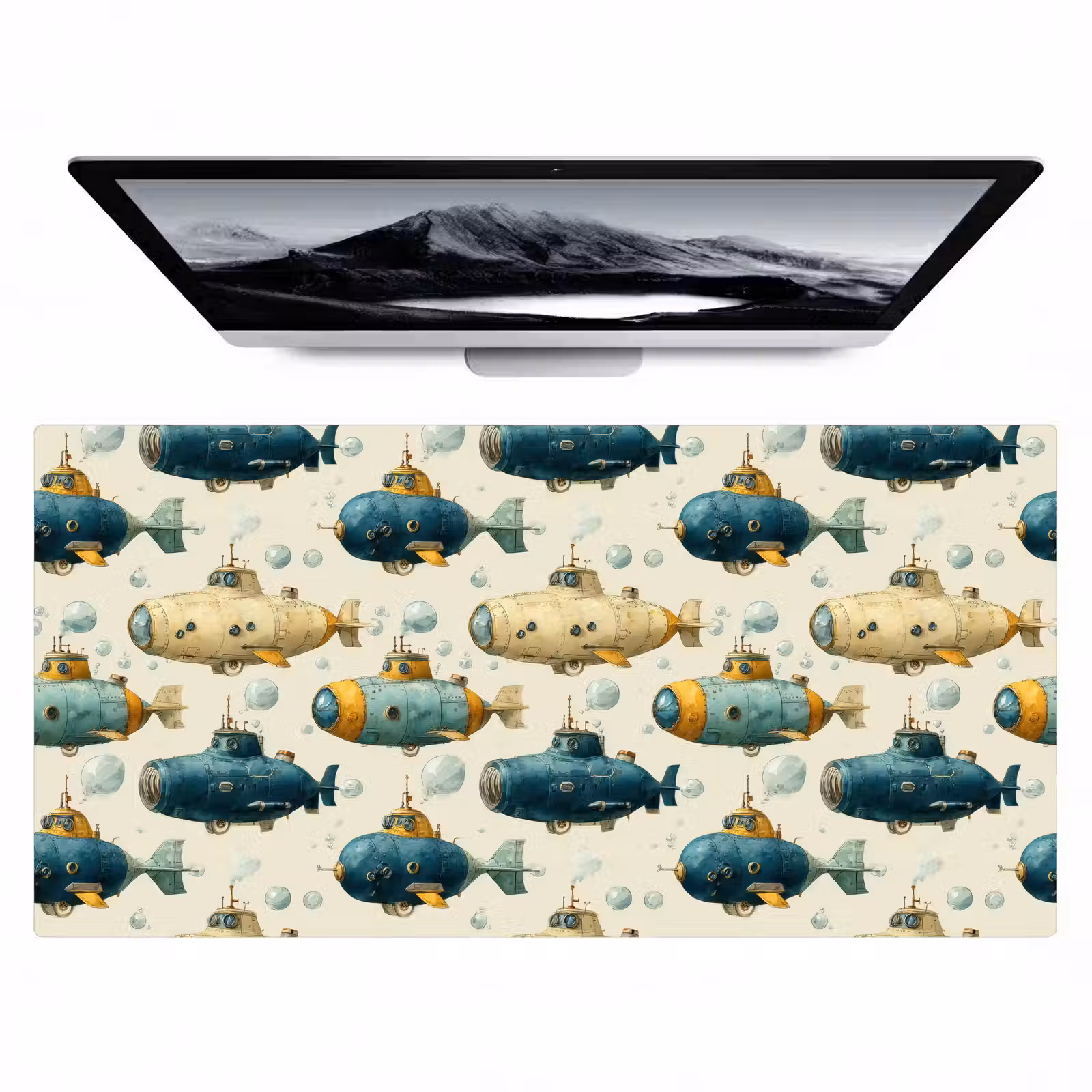 Bureau onderlegger - Duikboot - Fantasie - Kleurrijk — 1